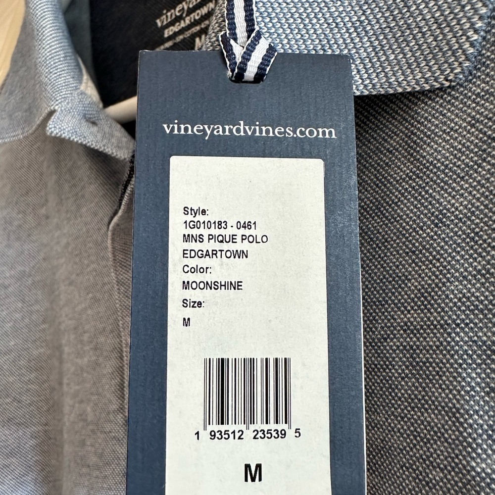 Vineyard Vines Classic Gray Polo Shirt - Picture 4 of 4